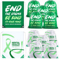 Kacctyen 12 Pcs Mental Health Drawstring Backpacks Stigma Cinch Bags Sport Gym Drawstring Bags Polyester Sack Pack Cinch Tote for Mental Health