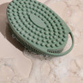 Ecotools Silicone Body Scrubber, for Gentle Cleansing & Exfoliating, 2-In-1 Silicone Scrubber & Body Massager, Hygienic & Durable Bath Accessory,