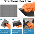 Cleaning Screen, 5.5X4 Inch Upgraded Toilet Cleaner Hard Water 15PCS Toilet Ring Remover Abrasive Grit Mesh Pads for Bowls Griddle Household Stain