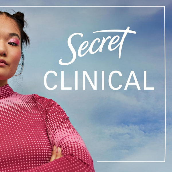 Secret Clinical Strength Antiperspirant Deodorant for Women, Stress Response, 3X Stress Protection, 72Hr Sweat & Odor Protection, PH Balancing