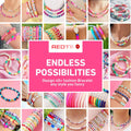 Redtwo 5100 Clay Beads Bracelet Making Kit, Flat Preppy Beads for Friendship Jewelry Making,Polymer Heishi Beads with Charms Gifts for Teen Girls