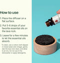 Plant Therapy Lava Rock Passive Diffuser for Essential Oils Great for Decorating at Home, Office or Car, and Gift-Giving