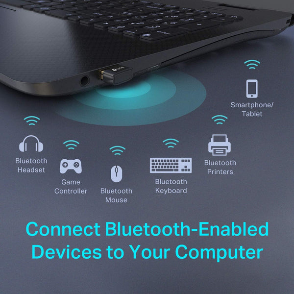 Tp-Link USB Bluetooth Adapter for PC, Bluetooth 4.0 Dongle Receiver, Plug & Play, Nano Size, EDR & A2DP Technology, Supports Windows