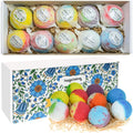 Bath Bombs Gift Set, 10 Organic Bubble Bombs, for ValentineâS Day, Christmas