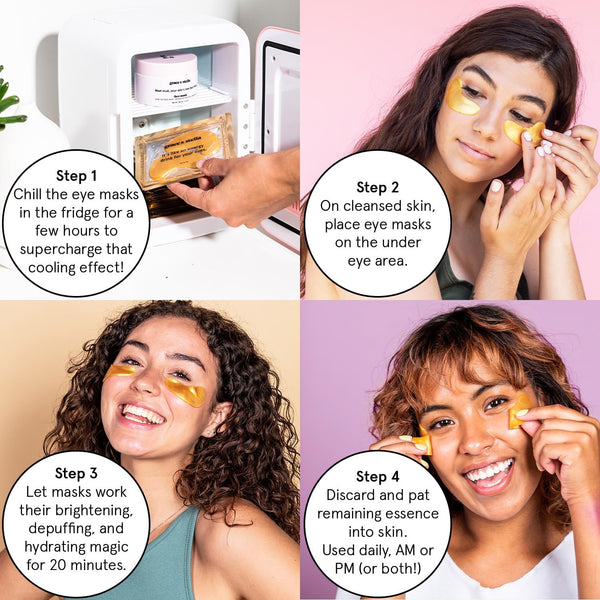 Grace & Stella Award Winning under Eye Mask - Reduce Dark Circles, Puffy Eyes, Undereye Bags, Wrinkles - Gel under Eye Patches - Gifts for Mom -