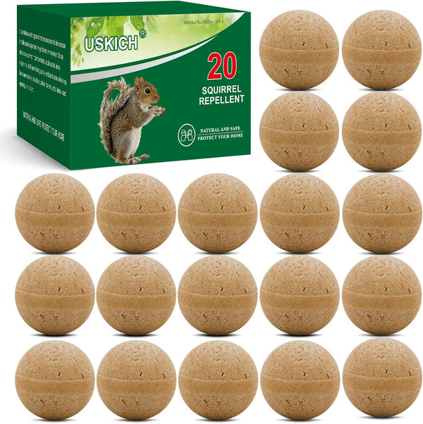20Pack Squirrel Repellent Outdoor, Chipmunk Repellent Outdoor,Rodent Repellent,Squirrel Repellent for Attic and Cars Engines, Ultra Powerful