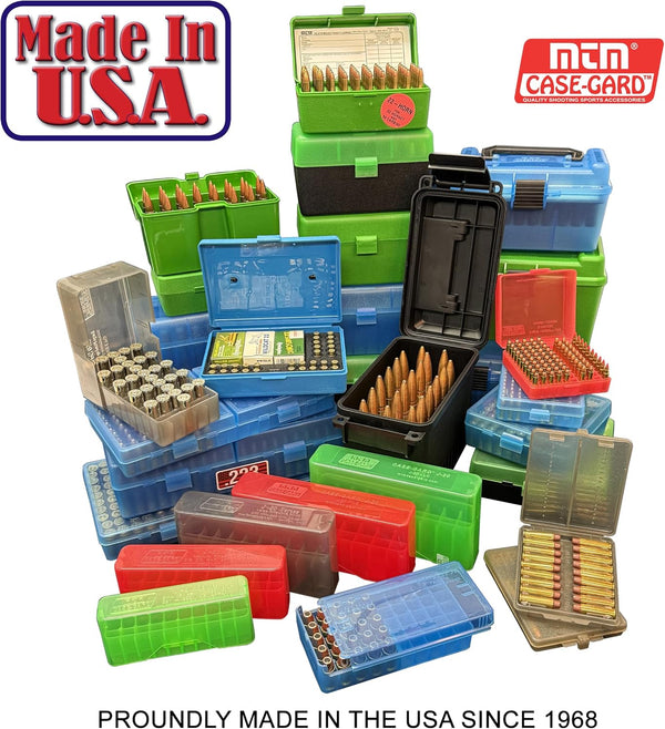 MTM 380/9MM Cal 100 round Flip-Top Ammo Box