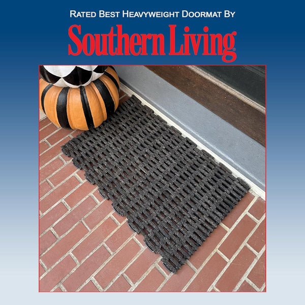 Durable Corporation-400S2030 Dura-Rug Recycled Fabric Tire-Link Outdoor Entrance Mat, 20" X 30