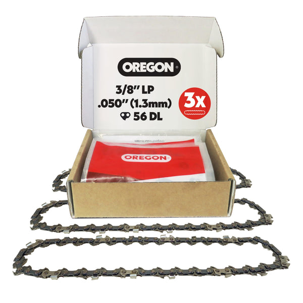 Oregon S56X3 3-Pack Advancecut Chainsaw Chains for 16-Inch Bar -56 Drive Links â Low-Kickback, Fits Husqvarna, Echo, Poulan, Wen and More