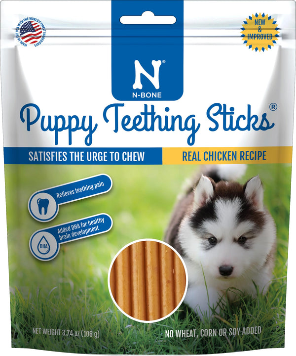 N-Bone Puppy Teething Treats,Chicken, 3.74 Oz (111150)