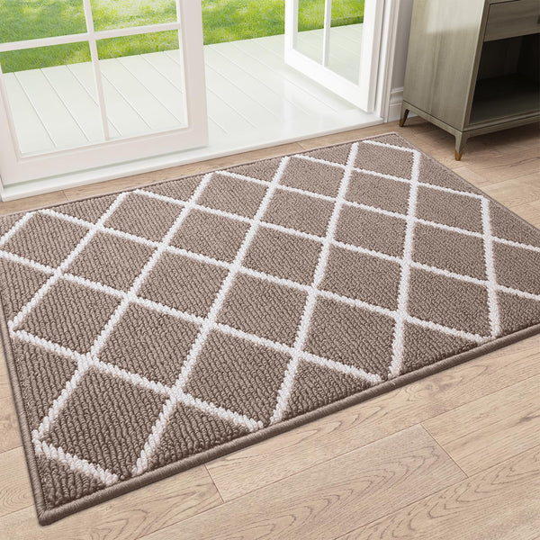 Finchitty Indoor Door Mat, Dirt Resistant and Absorbent, Low-Profile, Non-Slip, Washable inside Floor Mats for Front Door, Back, and Entrance, 32
