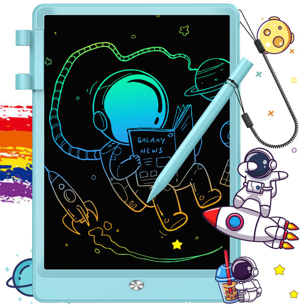 FLUESTON LCD Writing Tablet, Doodle Board Toys Gifts for 3-8 Year Old Girls Boys, 10 Inch Colorful Electronic Board Drawing Pad for Kids, Gifts