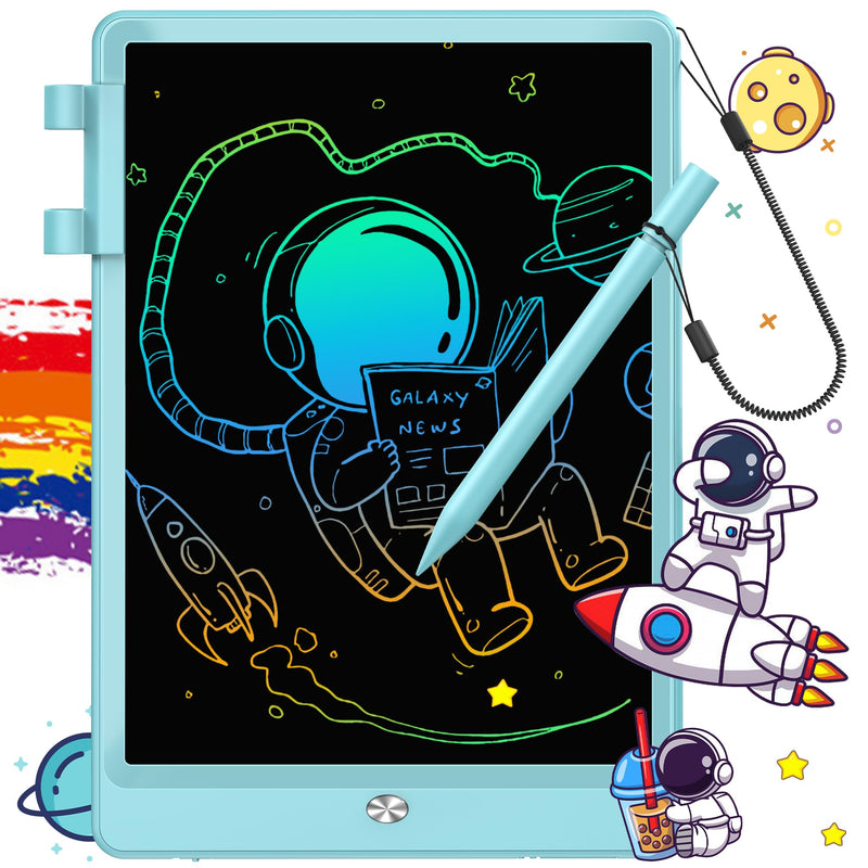 FLUESTON LCD Writing Tablet, Doodle Board Toys Gifts for 3-8 Year Old Girls Boys, 10 Inch Colorful Electronic Board Drawing Pad for Kids, Gifts