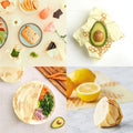Bee'S Wrap Beeswax Wraps for Food - Honeycomb 3 Pack (S, M, L) Made in USA Reusable & Organic Food Wraps, Sandwich Wrap & Bowl Covers -