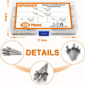 ISPINNER 120Pcs 304 Stainless Steel Blind Rivets, Pop Rivets Assortment Kit