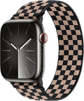 Stretchy Solo Loop Bands Compatible with Apple Watch 40Mm 38Mm 44Mm 42Mm 41Mm 45Mm Braided Elastic Weave Nylon Wristbands Women Men Straps for