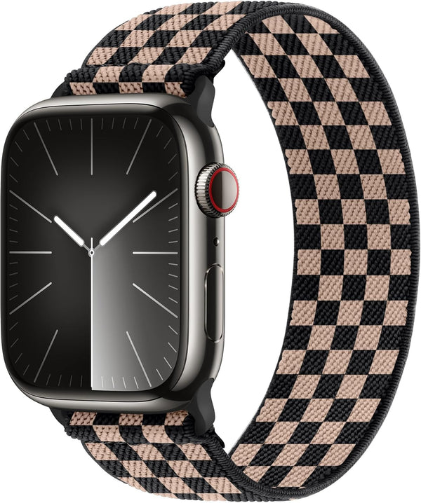 Stretchy Solo Loop Bands Compatible with Apple Watch 40Mm 38Mm 44Mm 42Mm 41Mm 45Mm Braided Elastic Weave Nylon Wristbands Women Men Straps for