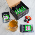 Tiesta Tea - 7 Green Teas Dry Flight Sampler | Loose Leaf | Medium Caffeine Hot & Iced Tea | Premium Green Tea Blends | 7 Resealable Sample Pouches