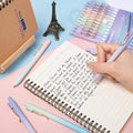 Gel Pens, 12 Pcs Smooth Writing Pens No Bleed & Smear, Black Ink Cute Pens Fine Point (0.5Mm), Retractable Aesthetic Journaling Pens School Office