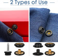 Weiwei 173 PCS Canvas Snap Kit 2 Types Marine Grade 3/8" Socket Boat Snaps Buttons with Setting Tool Stainless Steel Heavy Duty Metal Snaps