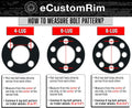 Ecustomrim Trailer Tire on White Rim 530-12 5.30-12 5.30 X 12 Load Range C 4 Lug 12 X 4 Wheel - 2 Year Warranty W/Free Roadside