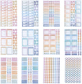 Erin Condren Functional Sticker Book (624 Stickers 12 Sheets)
