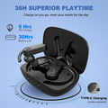 Wireless Earbuds 40H Playtime 8H Continuous Playtime Bluetooth Ear Buds, IPX6 Waterproof Stereo Sound Bluetooth Wireless Headphones with