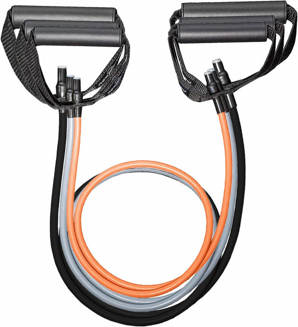 REP Fitness Tube Resistance Bands with Handles â Exercise Bands for Home Fitness Training and Strength Training