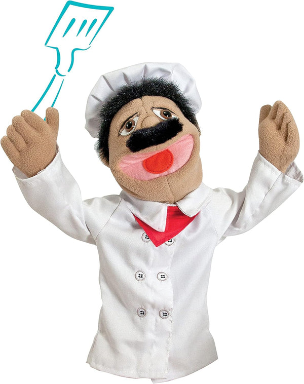 Melissa & Doug Chef Puppet (Al Dente) with Detachable Wooden Rod