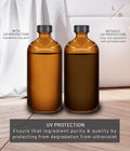 Liba Amber Glass Spray Bottles 2 Pack, 16 Oz Refillable Empty Spray Bottle for Cleaning, Essential Oils, Hair, Plants, Adjustable Nozzle for