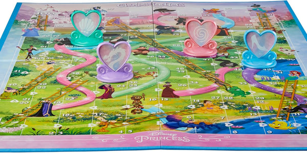 Hasbro Gaming Chutes and Ladders: Disney Princess Edition Board Game for Kids Ages 3 and Up, Preschool Game for 2-4 Players (Amazon Exclusive)