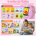 Smart Watch for Kids Girl Gift Ages 3-12, 2 Screen Protector, 26 Puzzle Games, HD Camera Video Music Player Touchscreen Pedometer, Educationtal