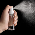 4 Pack Spray Bottles 1Oz Clear Plastic Empty Refillable Mini Spritzer for Travel, Cleaning, Gardening, Skin Care Atomizer for Essential Oils, Perfume