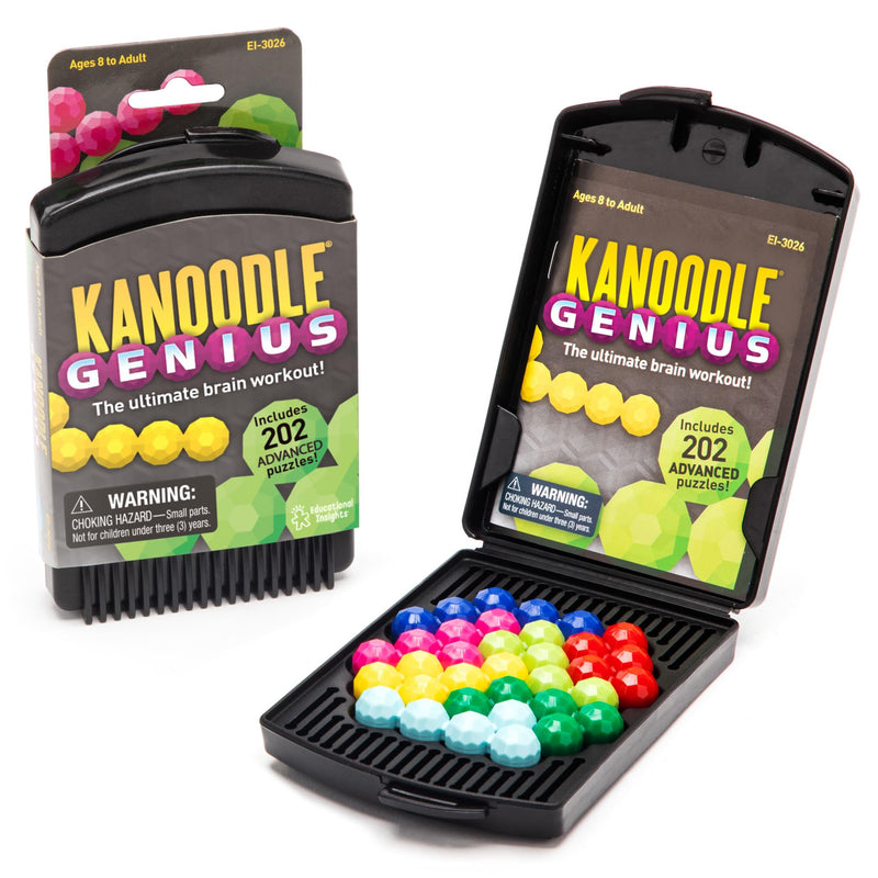Educational Insights Kanoodle Genius 3-D Puzzle Brain Teaser Game for Adults, Teens & Kids, over 200 Challenges, Easter Basket Stuffers for Kids,
