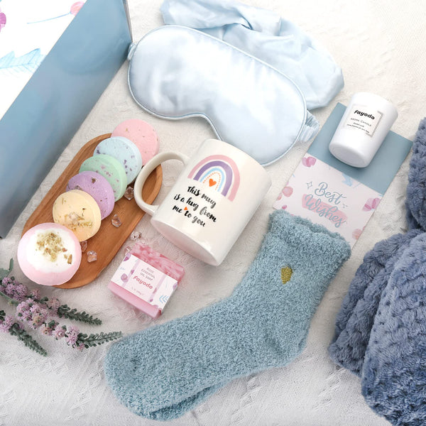 Get Well Soon Care Package Gifts for Women, 15 Pcs Birthday Mothers Day Baskets Gifts for Mom Wife Girlfriends, Sympathy Thinking of You Gift