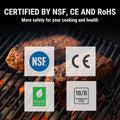 TempPro TP19H Waterproof Digital Meat Thermometer with Ambidextrous Backlit and Motion Sensing Cooking Food Thermometer for BBQ Grill Smoker Oil