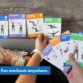Arena Strength Workout Cards - Instructional Fitness Deck for Booty Band Workouts, Beginner Fitness Guide for Resistance Band Training Exercises
