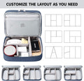 Mygreen Electronic Organizer Travel Cable Organizer Bag for Hard Drives, Cables, Charger, Phone, USB, SD Card Dark Blue