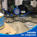 Refrigerator Freon Recharge Hose Kit-R134A R12 R22 Fridge Recharge Tool Kit with 2 BPV31 Bullet Piercing Tap Valves,1 R134A Self-Sealing Adapter,