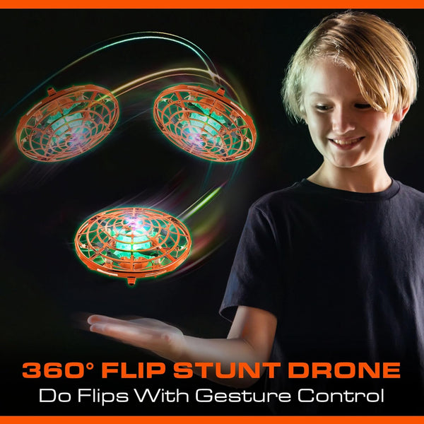 Force1 Scoot Skeet Mini Drone Electronic Shooting Game for Kids (Drone Only)- Hand Drones for Kids Compatible with Scoot Skeet LED Blaster,