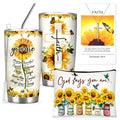 Christian Gifts for Women Faith, Sunflower Birthday Gifts for Women, Inspirational, Religious, Faith, Get Well Soon, Gifts for Mom, Wife, Friend,