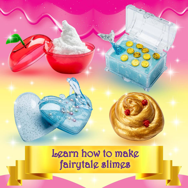 Girlzone Enchanting Princess Fairytale DIY Slime Kit, Slime Kit for Girls Ages 8-12 with 42 Pieces to Make Princess Slime for Kids & Slime for