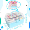 LINAYE 2500+PCS Arts and Crafts Supplies for Kids, DIY Craft Supplies Kit Box for Ages 6-8, Arts and Crafts Kit for Kids, Crafting Supply Set for