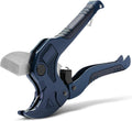 Bates- PVC Pipe Cutter, Cuts up to 1-5/8", Navy Blue Ratcheting PVC Pipe Cutter Tool, Pipe Cutters PVC Pipe Shears, Plastic Pipe Cutter, PEX Pipe