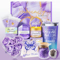 Gifts for Women, Birthday Gifts for Women, Happy Birthday Gifts Basket for Women,Lavender Relaxing Spa Gifts Basket for Best Friends Female Women