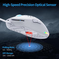 TMKB Falcon M1SE Ultralight Honeycomb Gaming Mouse, High-Precision 12800DPI Optical Sensor, 6 Programmable Buttons, Customizable RGB, Drag-Free