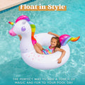 JOYIN 2-Pack Flamingo Unicorn Pool Float - Fun Floaties Inflatable Swimming Pool Tubes Toys Party Decorations, Summer Vacation Lake Beach Floaty