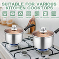 Herogo 1 Quart Saucepan with Lid, 18/10 Stainless Steel Small Sauce Pan Pot, 1Qt Saucepan for Gas Electric Stove Top Camping, Healthy & Rust Free
