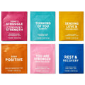Thoughtfully Gourmet, Sending Positive Vibes Tea Gift Set, Tea Sampler Includes 6 Flavors of Tea with Uplifting Quotes, Great Get Well Gifts, Set