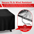 Grill Cover 58 Inch, Icover Waterproof BBQ Gas Grill Cover, Polyester Easy On/Off, Dustproof Fade Resistant for Weber Char-Broil Nexgrill and More